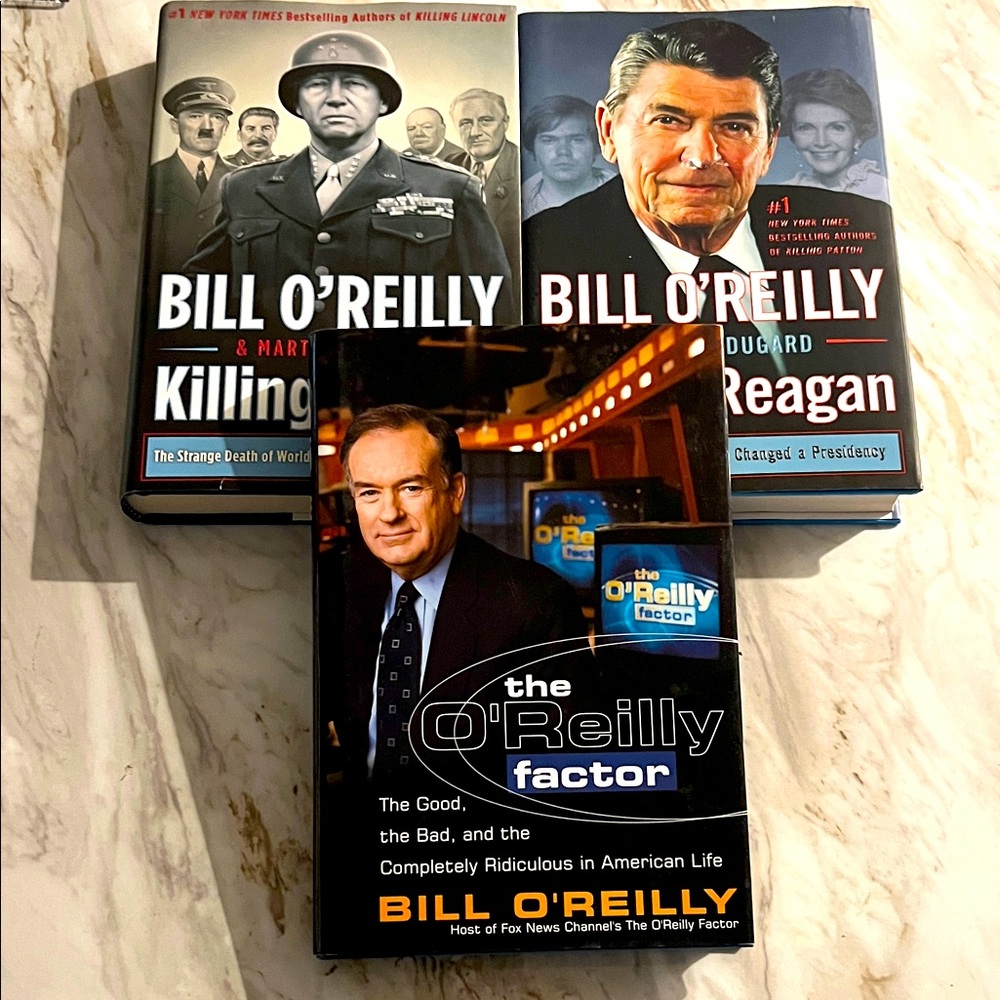3 Bill O'Reilly Hardcover Books